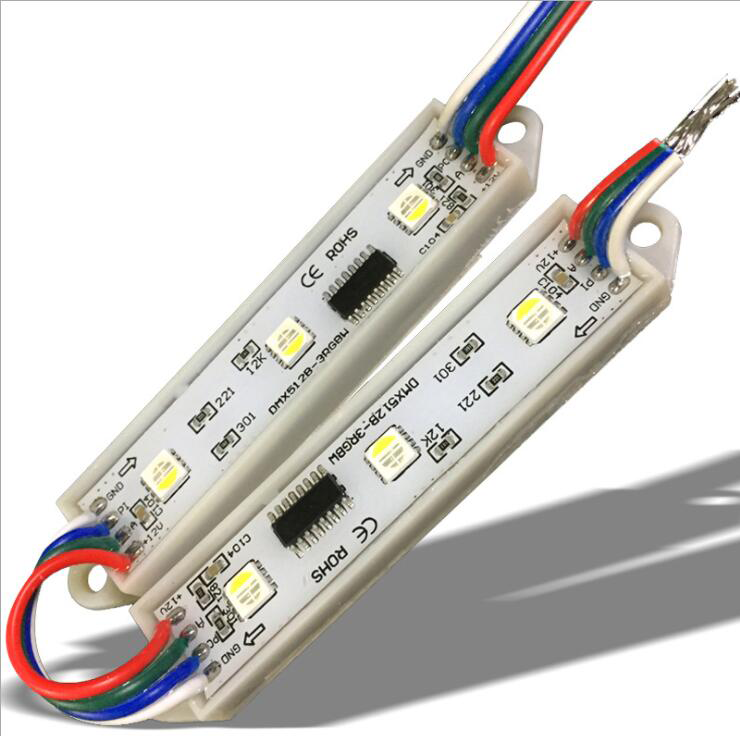 DC12V 0.96W WaterproofIP66 5050SMD Full-Color RGBW DMX LED Modules String Lights DC12V 0.96W WaterproofIP66 5050SMD Full-Color RGBW DMX LED Modules String Lights